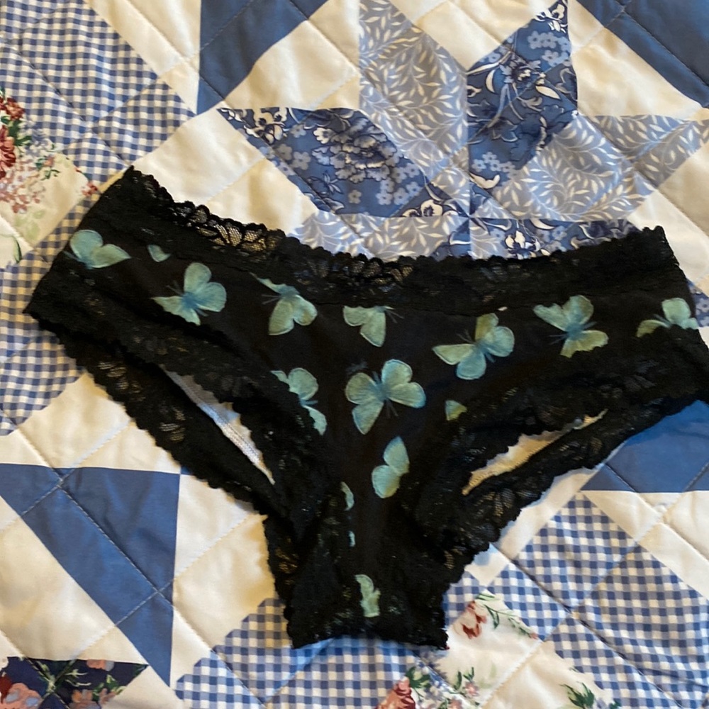 Pink hiphugger butterfly collection never worn